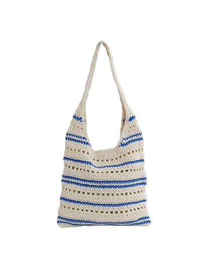 Cotton thread shoulder bag