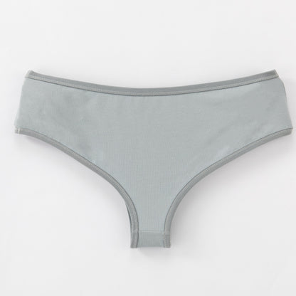 Cotton Women's Bikini Briefs Comfortable Low Waist Underwear