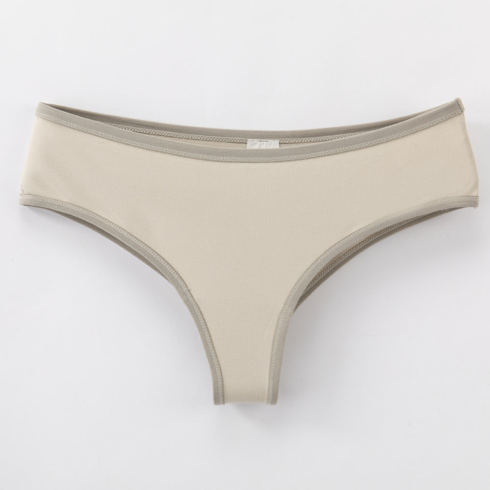 Cotton Women's Bikini Briefs Comfortable Low Waist Underwear