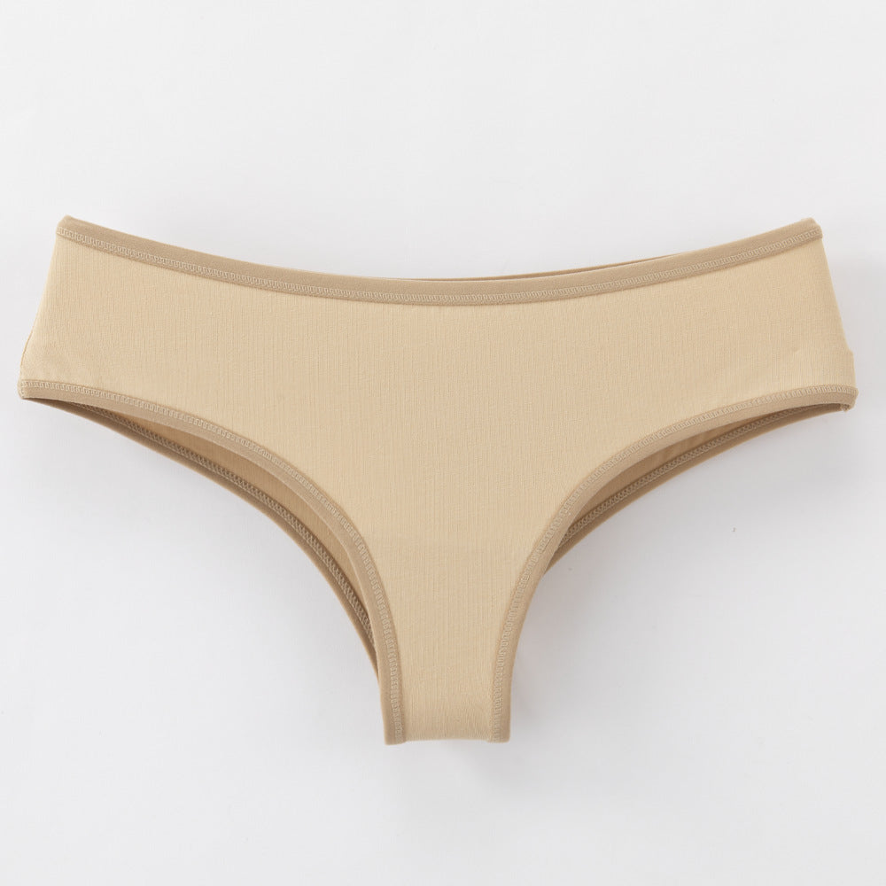Cotton Women's Bikini Briefs Comfortable Low Waist Underwear