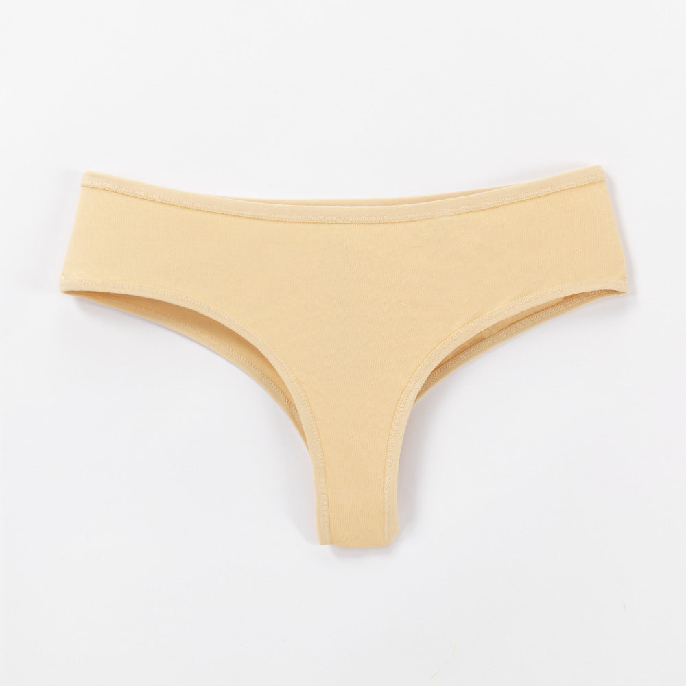 Cotton Women's Bikini Briefs Comfortable Low Waist Underwear