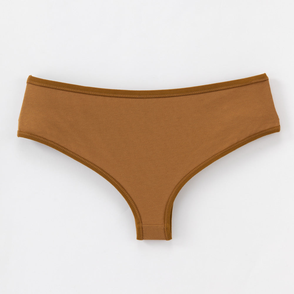 Cotton Women's Bikini Briefs Comfortable Low Waist Underwear