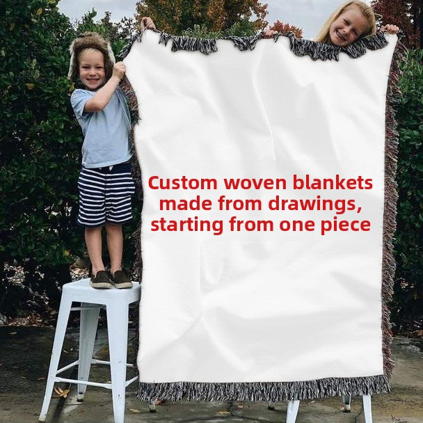 cotton woven blanket