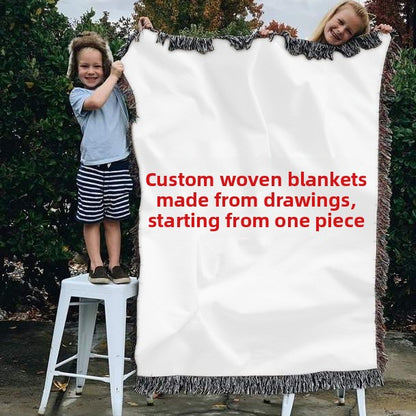 cotton woven blanket