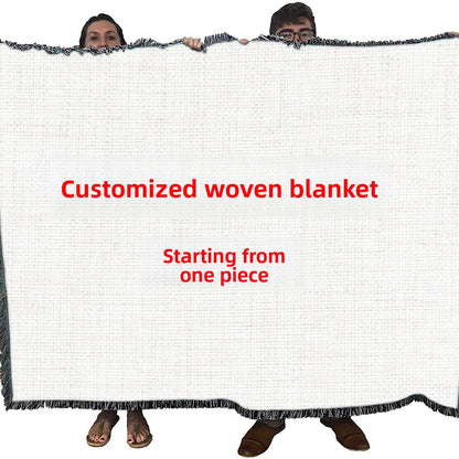 cotton woven blanket