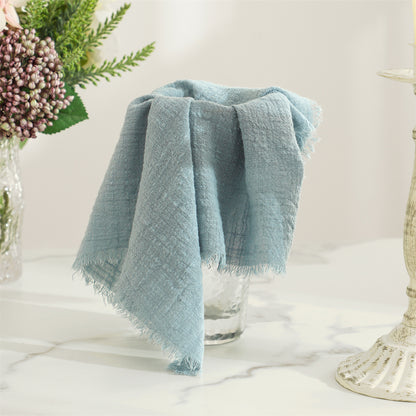 Cotton Wrinkled Raw Edge Napkin Placemat