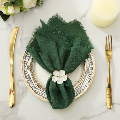 Cotton Wrinkled Raw Edge Napkin Placemat