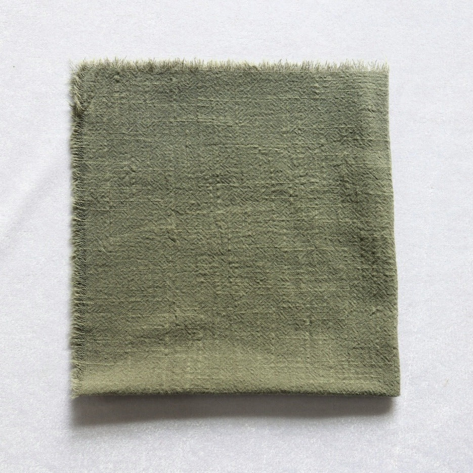 Cotton Wrinkled Raw Edge Napkin Placemat