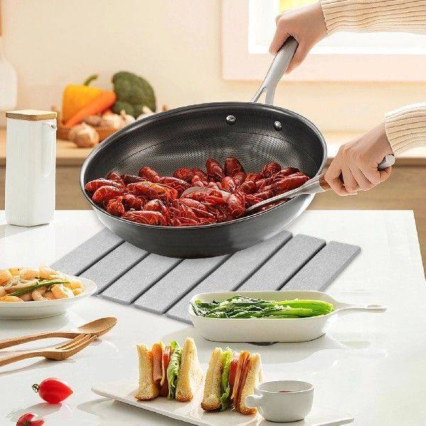 Countertop draining mat