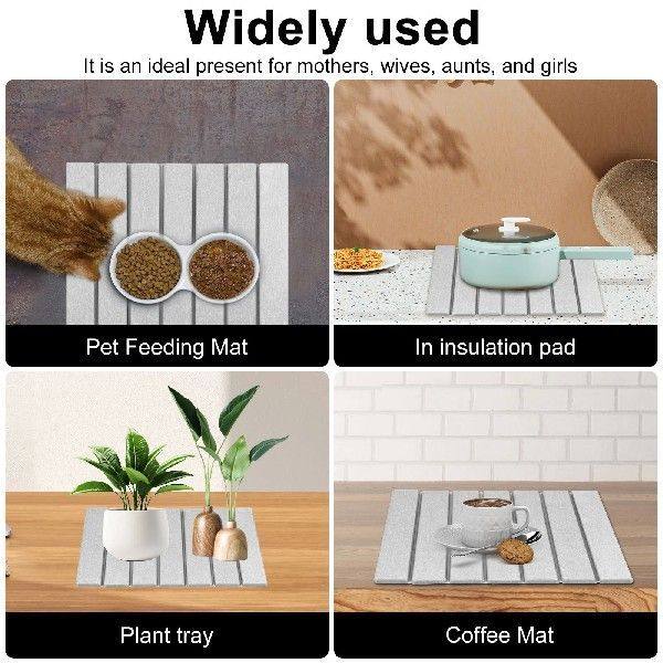 Countertop draining mat