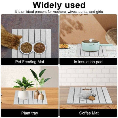 Countertop draining mat