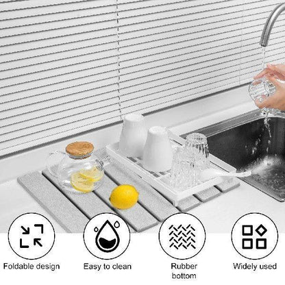 Countertop draining mat