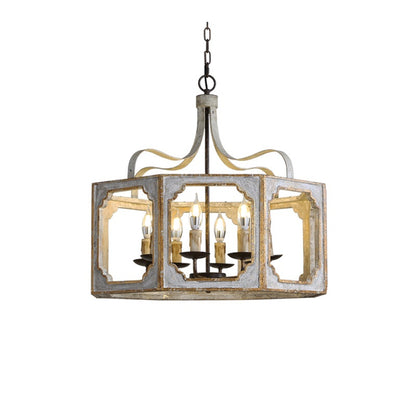 country wooden wall lamp