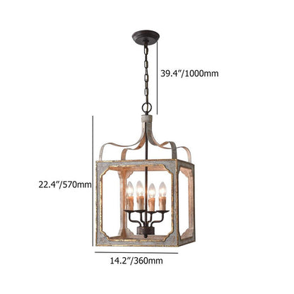 country wooden wall lamp