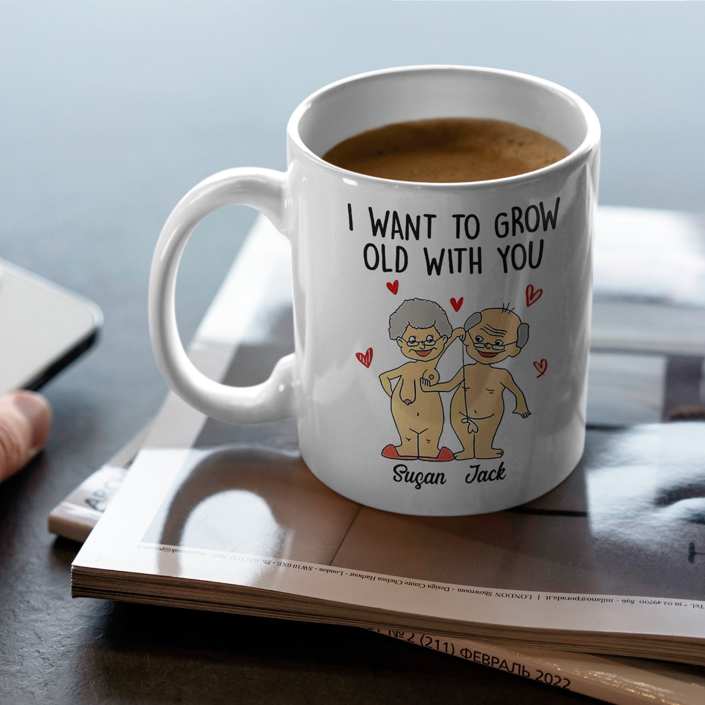 Couple ceramic mug