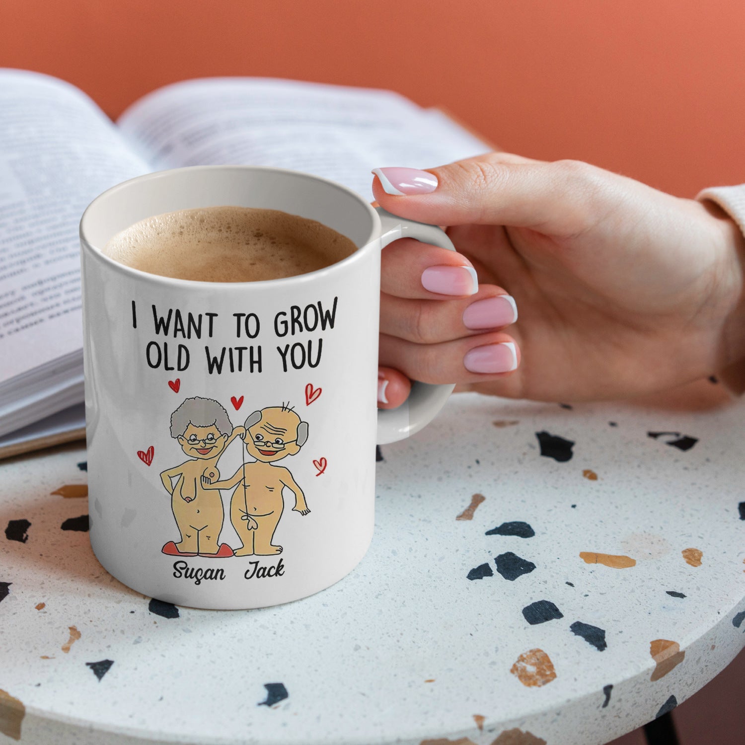 Couple ceramic mug