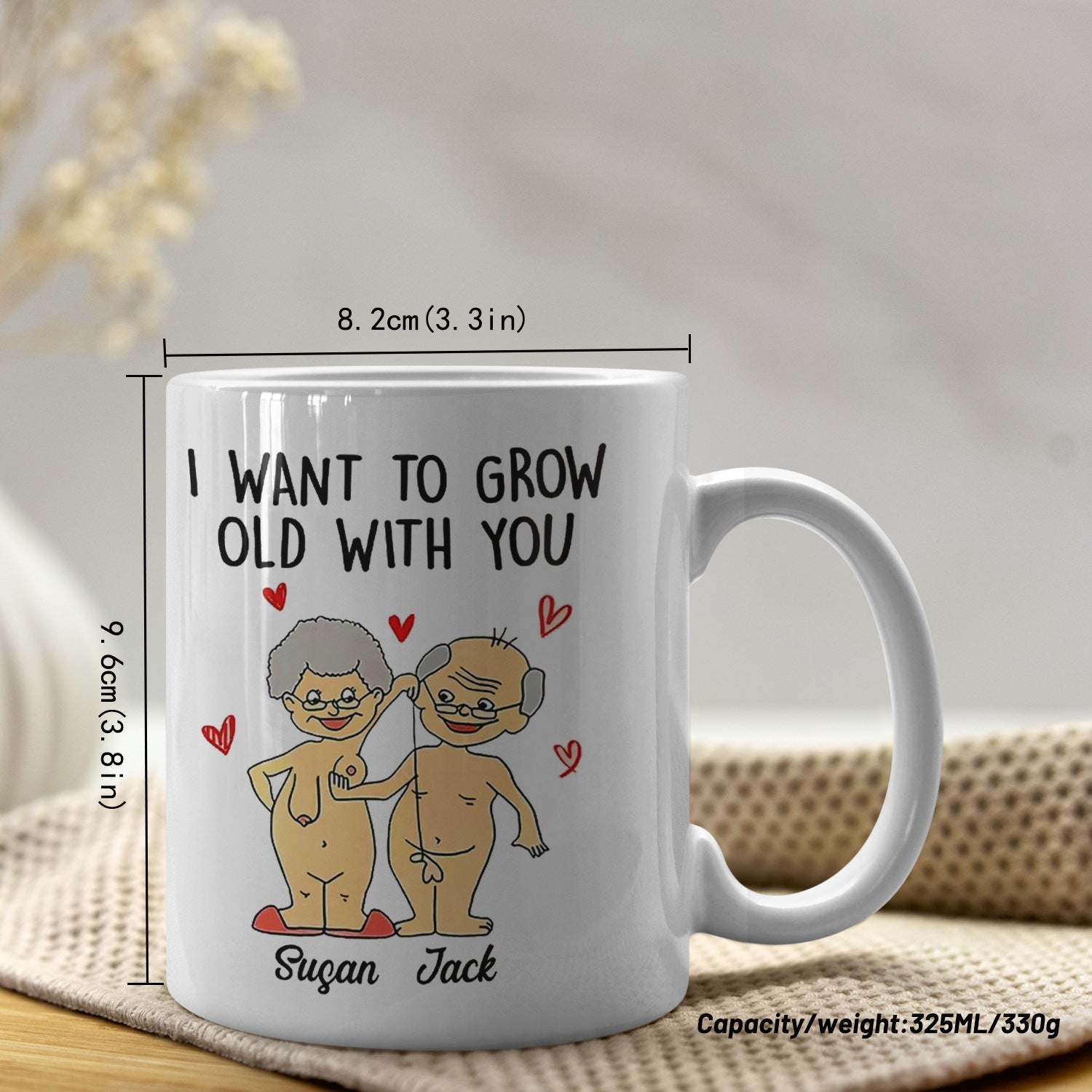 Couple ceramic mug