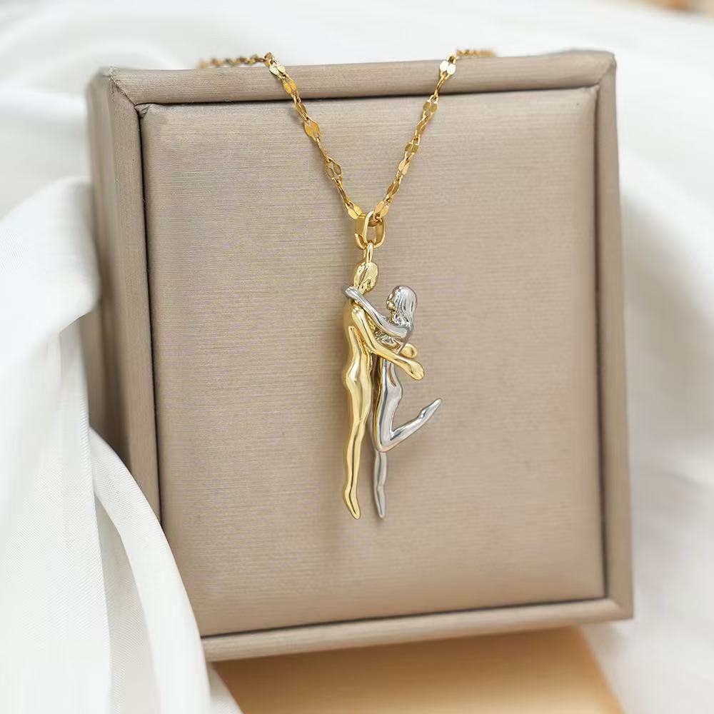 Couple Hugging Pendant