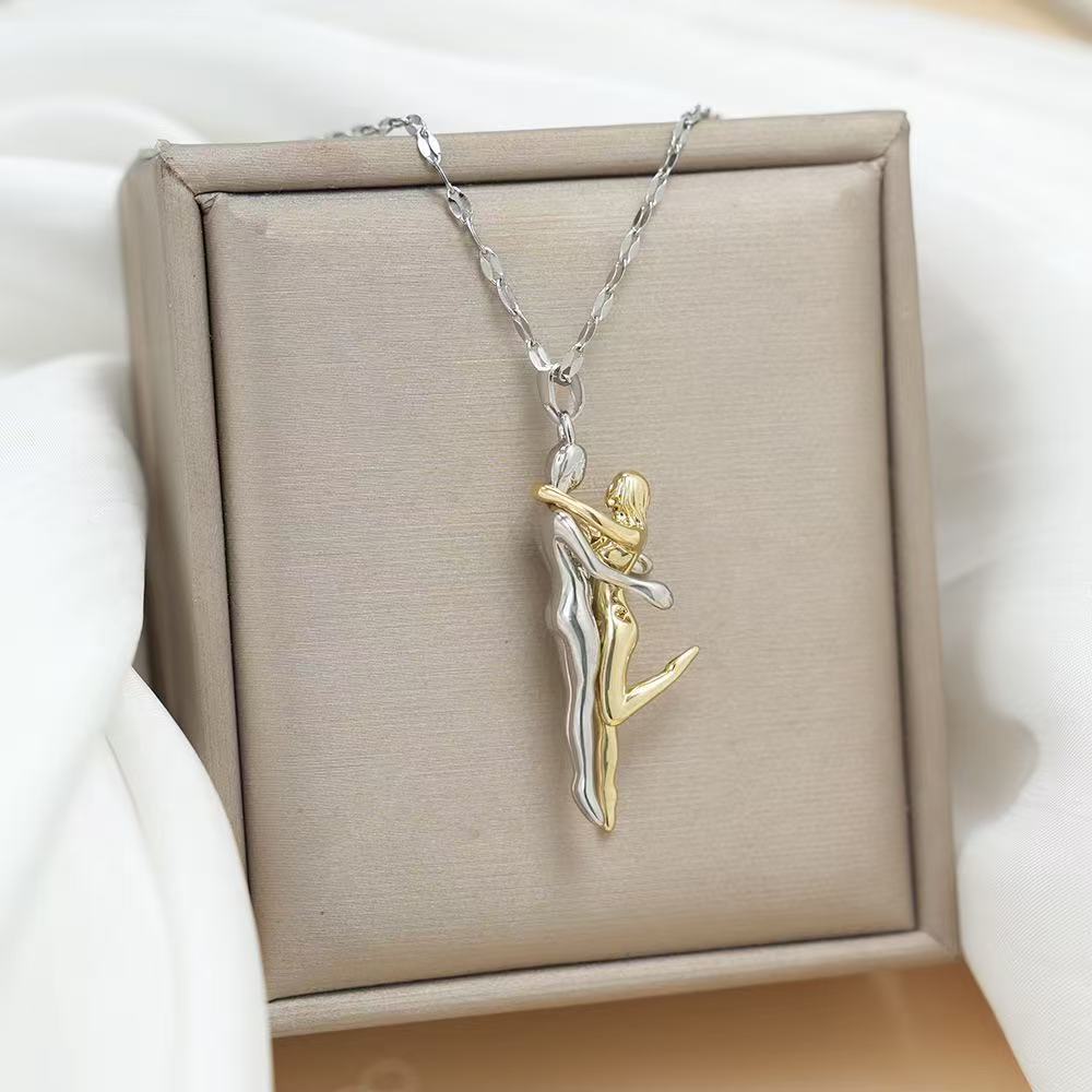 Couple Hugging Pendant