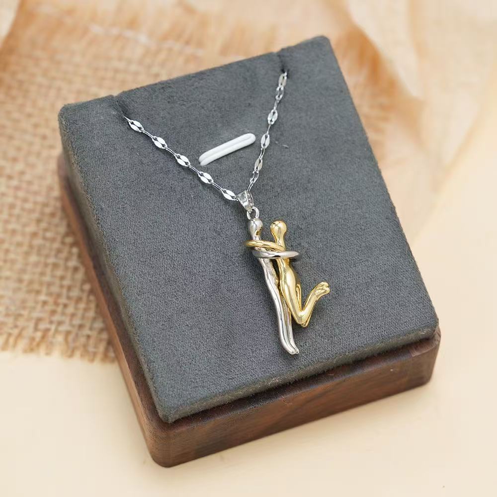 Couple Hugging Pendant