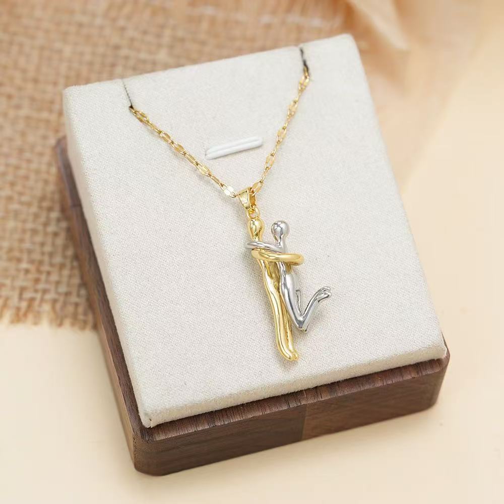 Couple Hugging Pendant