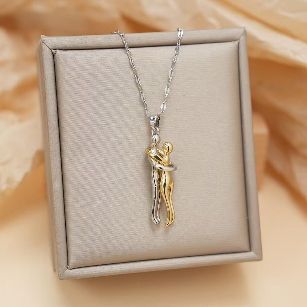 Couple Hugging Pendant