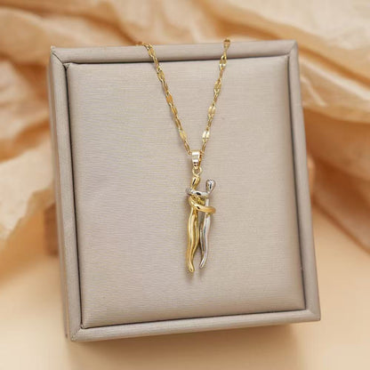 Couple Hugging Pendant