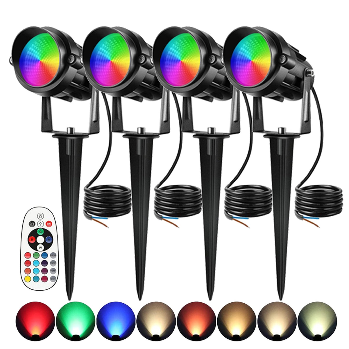 Courtyard landscape lights