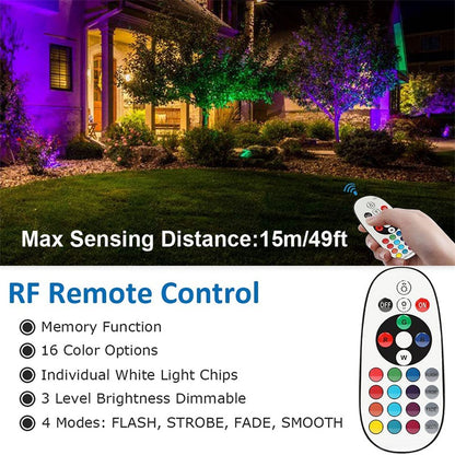 Courtyard landscape lights