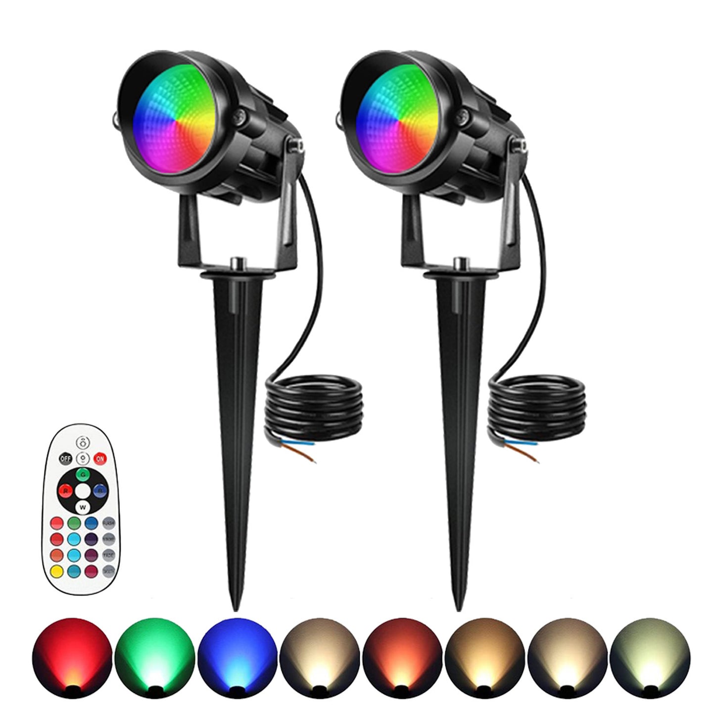 Courtyard landscape lights