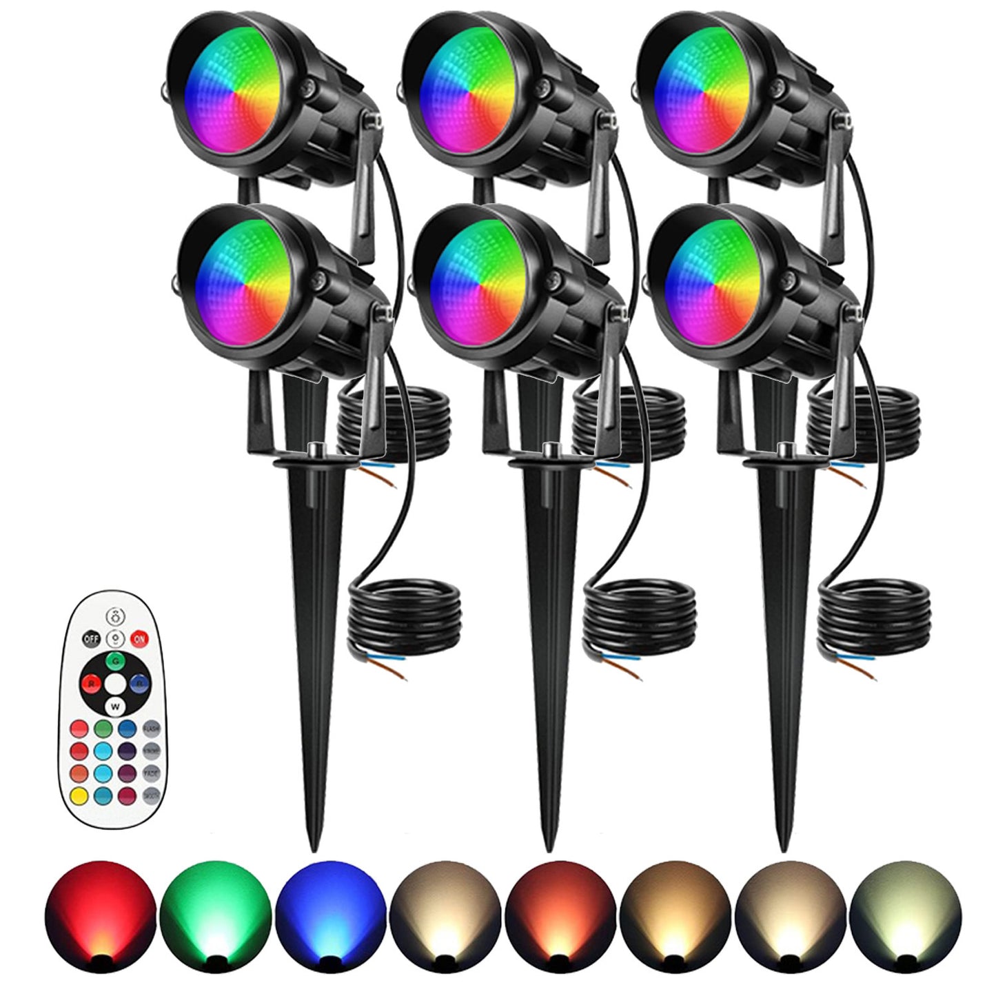 Courtyard landscape lights