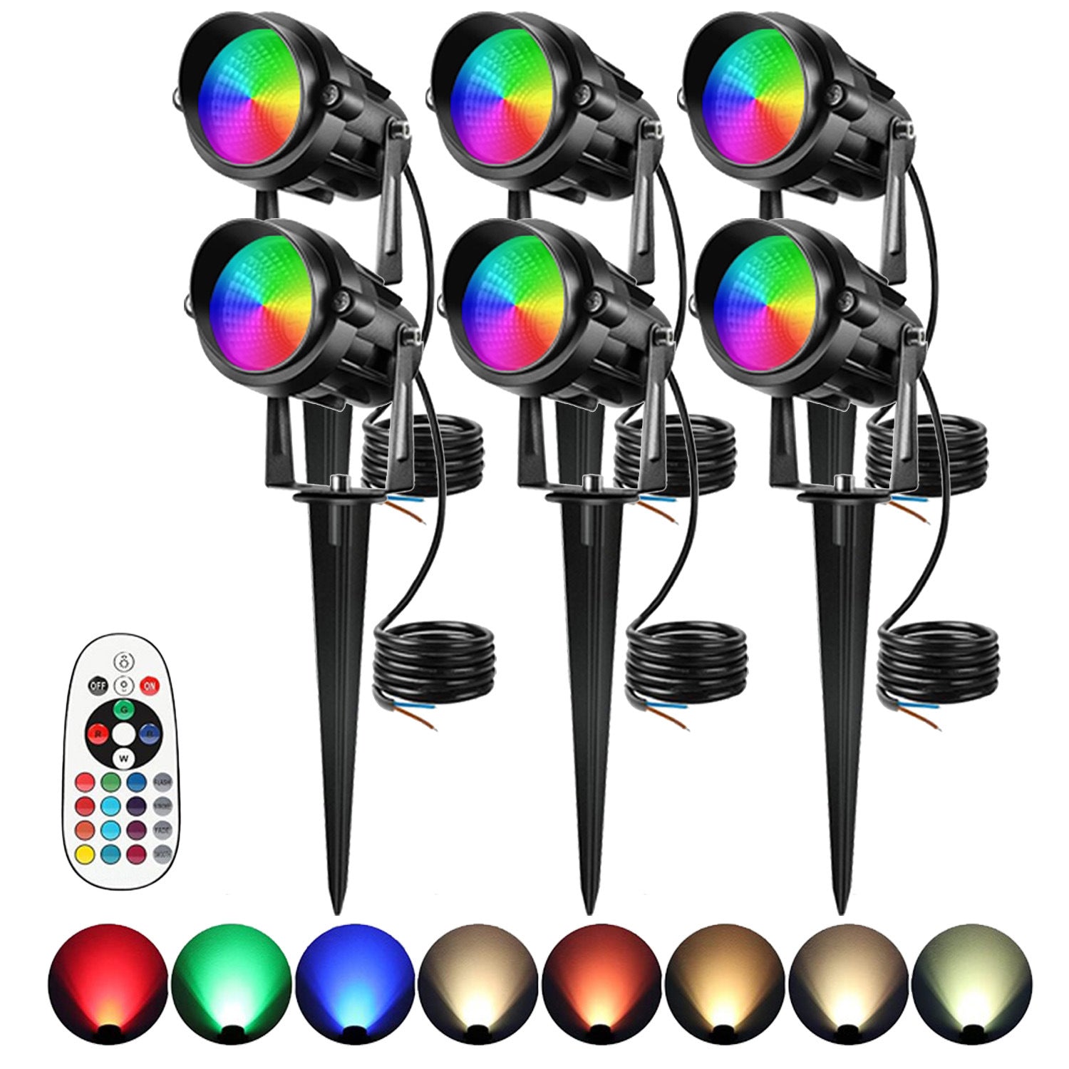 Courtyard landscape lights