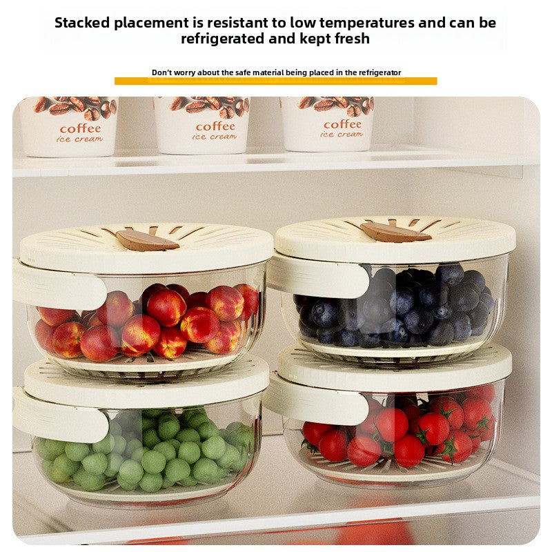Covered draining basket