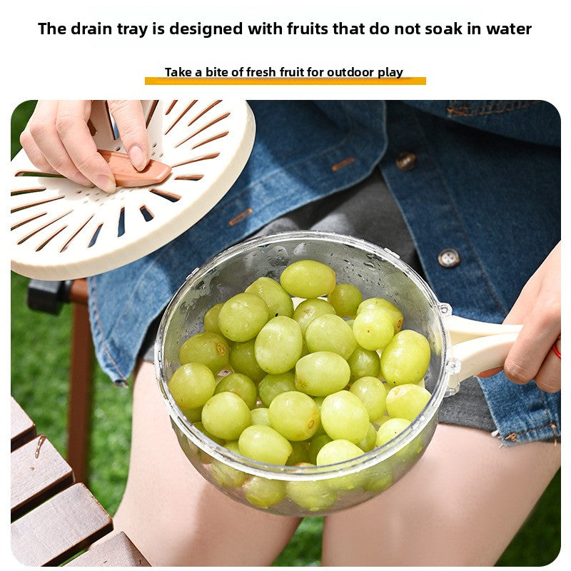 Covered draining basket