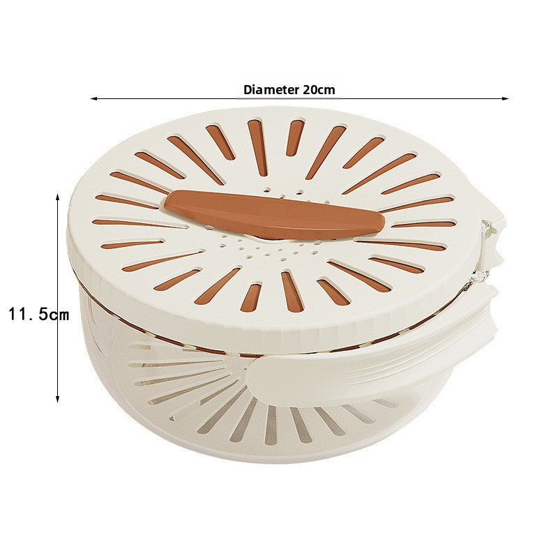 Covered draining basket