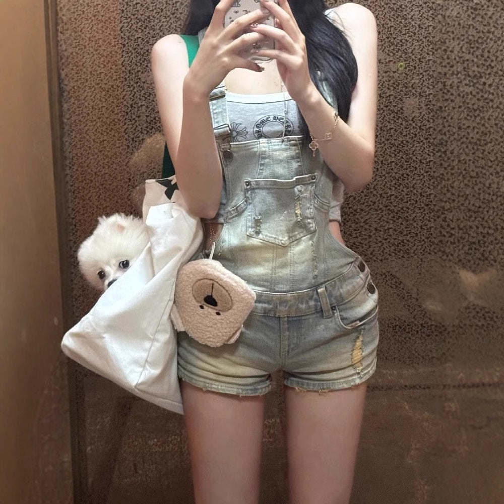 Cowboy drawstring shorts for petite women