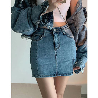 Cowboy half-length skirt