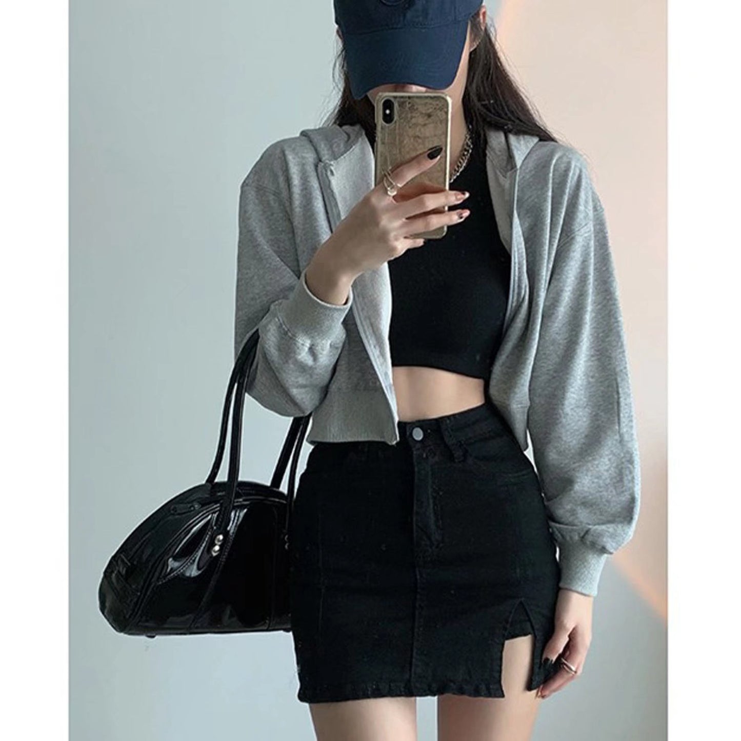 Cowboy half-length skirt