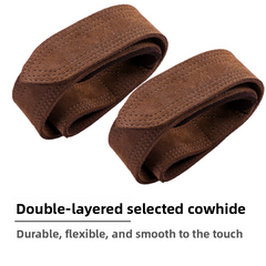 Brown size cowhide double