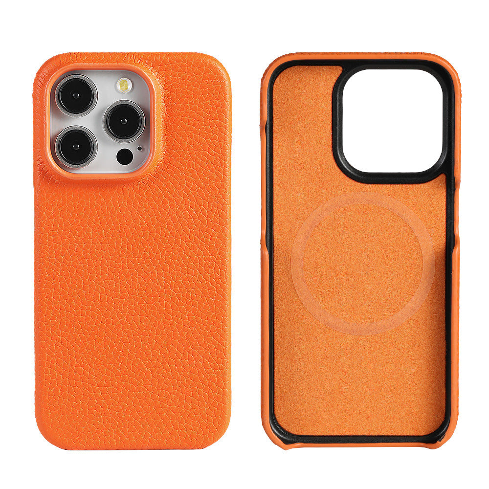 Cowhide Magnetic Protective Cover