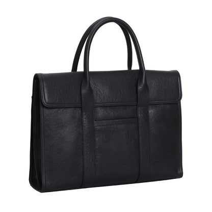Cowhide men's briefcase