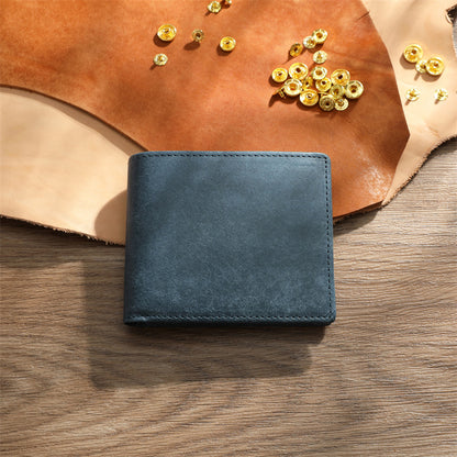 Cowhide short wallet