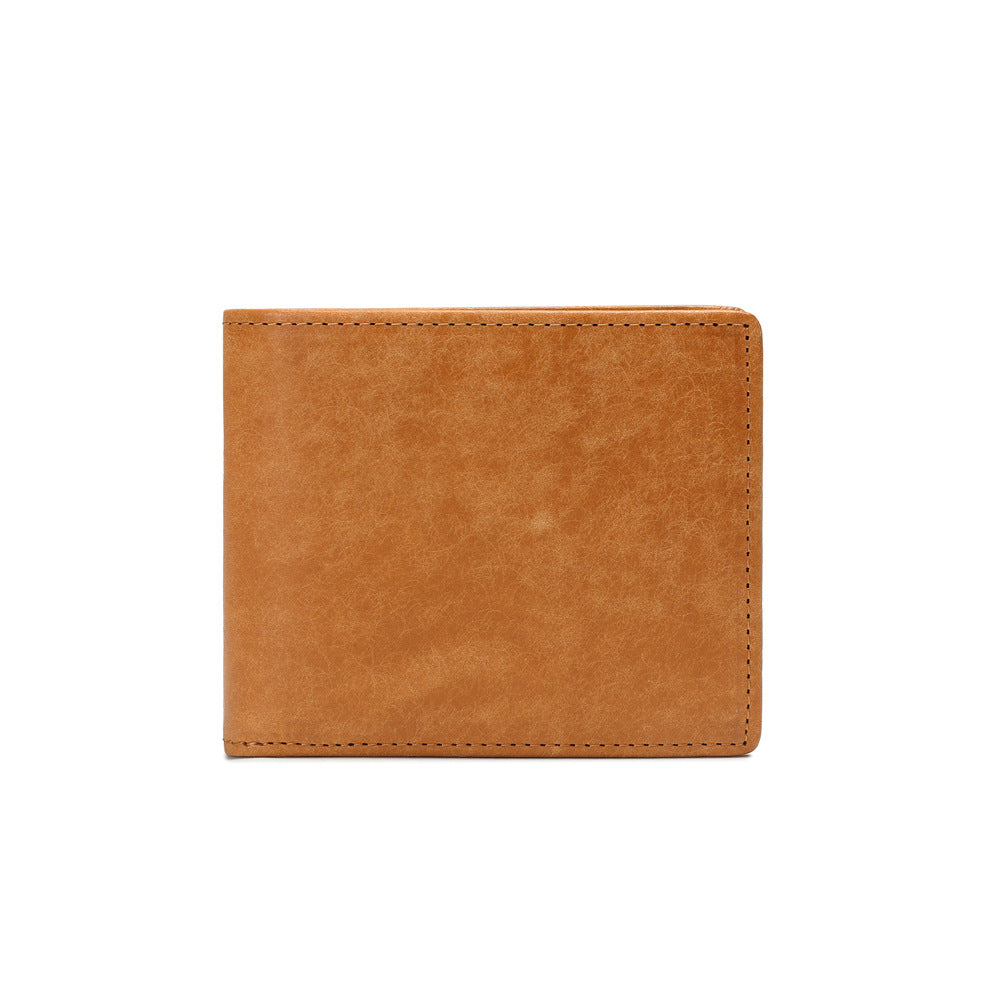 Cowhide short wallet