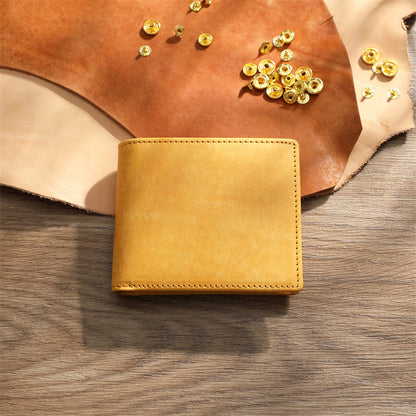 Cowhide short wallet