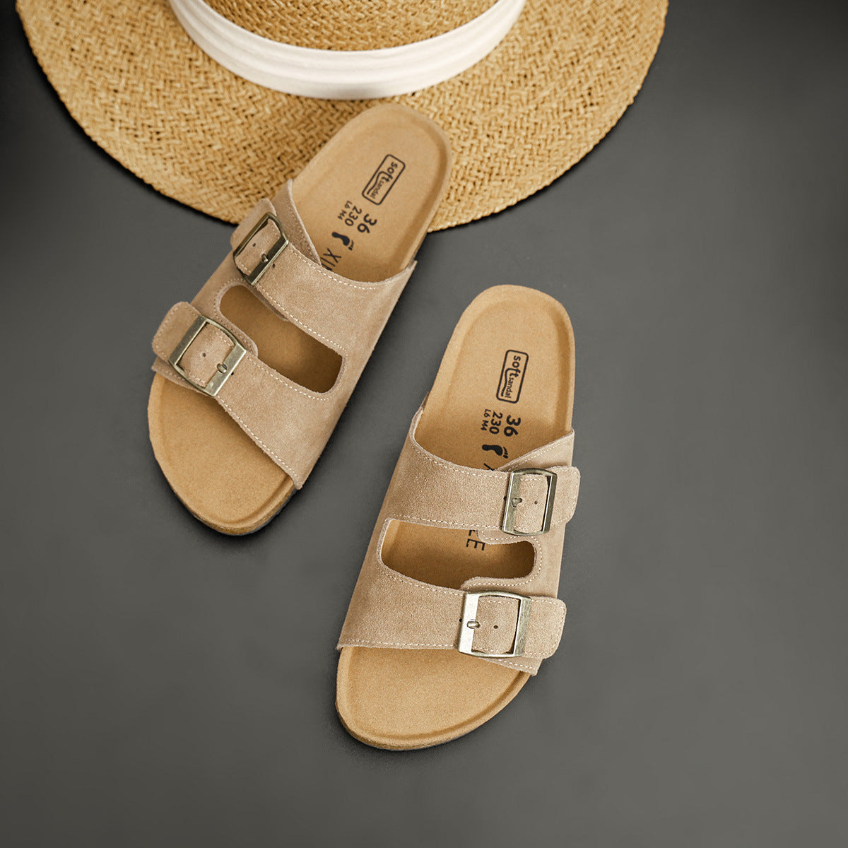 Cowhide Slippers
