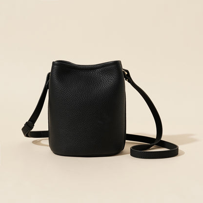 Cowhide Water Bucket Bag