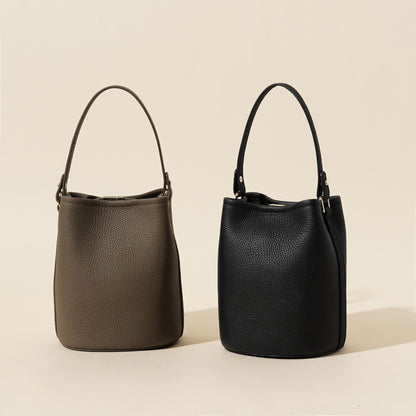 Cowhide Water Bucket Bag