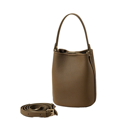 Cowhide Water Bucket Bag
