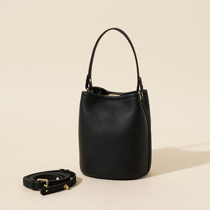 Cowhide Water Bucket Bag