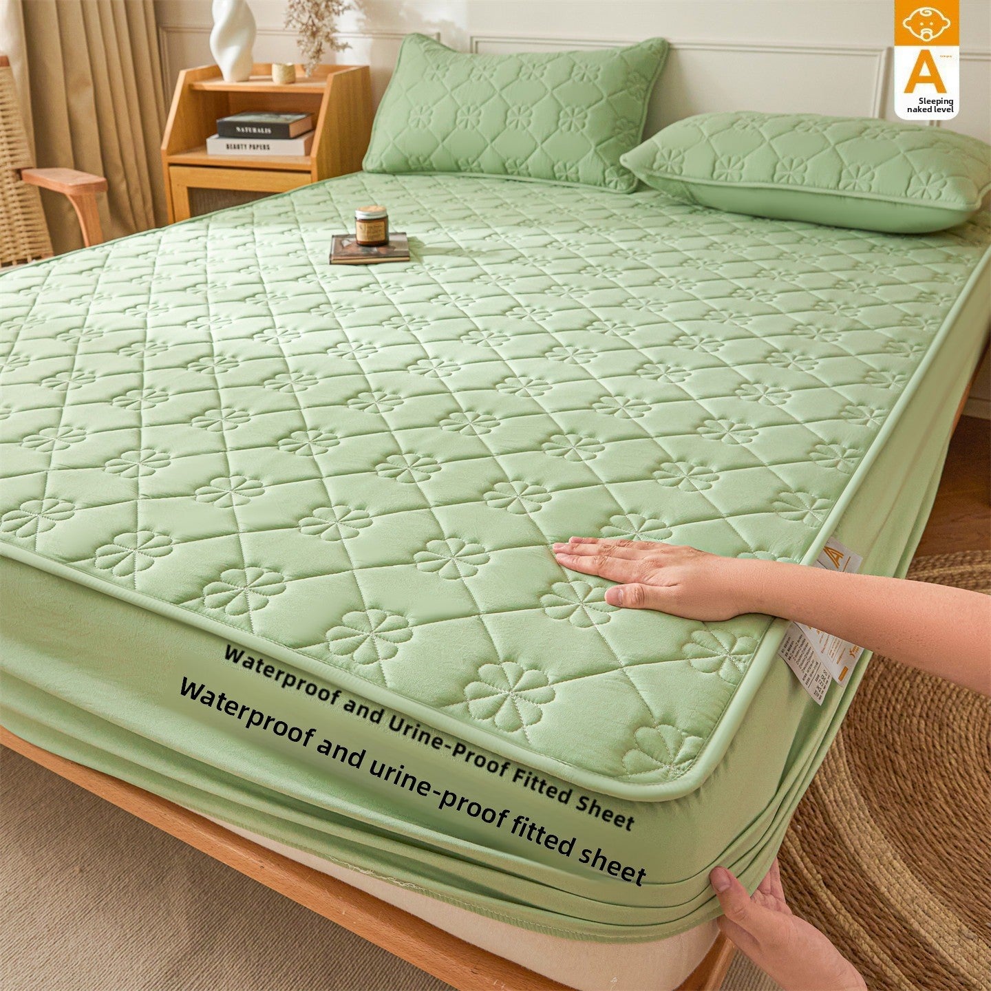 Cradle-style bed cover, baby-safe bed sheet